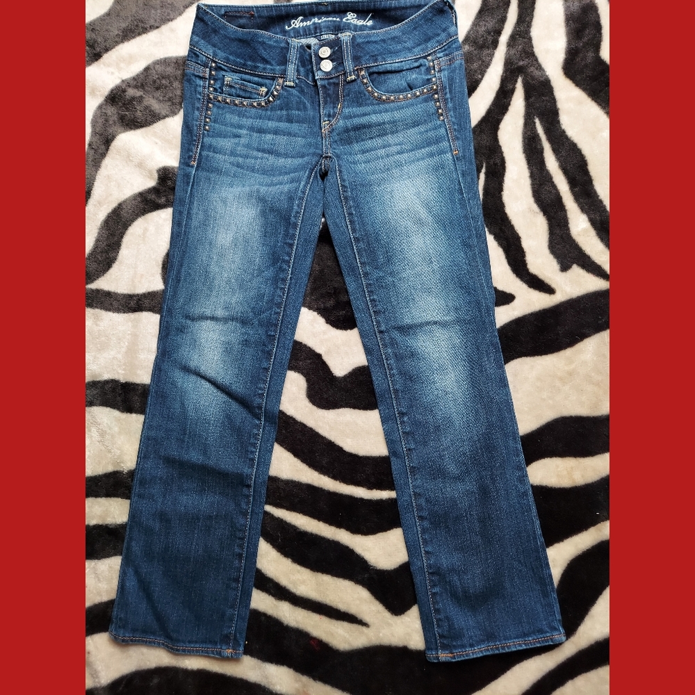 American Eagle Capris Spiked Pockets